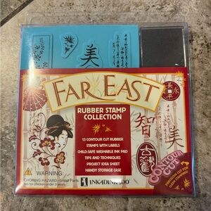 NIB Inkadinkado Far East Rubber Stamp Collection ASIAN INSPIRED